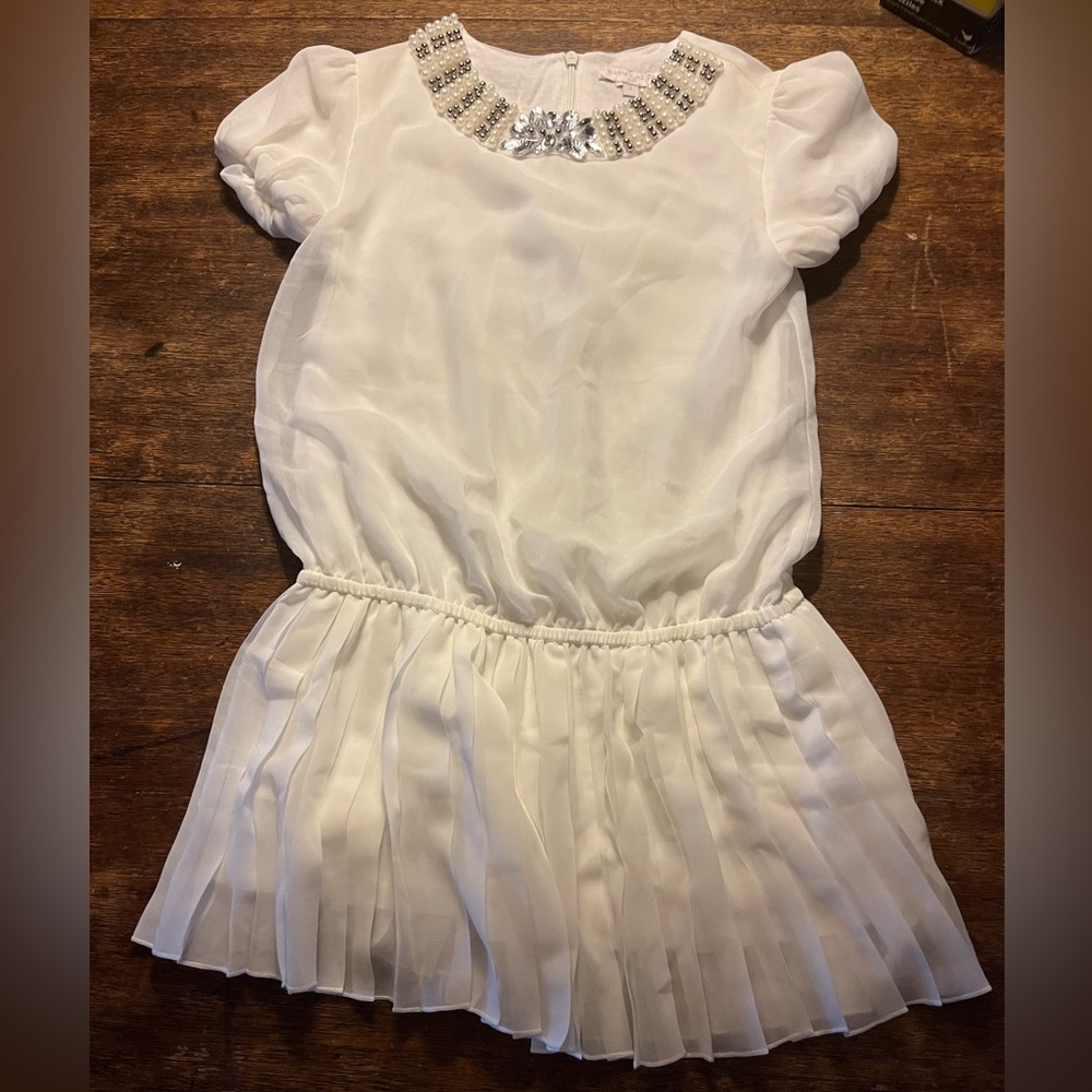 Silvian Heach Girls dress size 6 rhinestone neckline